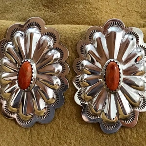 Conchos Screw Back 3/4 Inch, Bridle Rosettes, Sterling Silver Saddle  Conchos for Belts, Conchos Guitar Strap, Conchos for Leather 