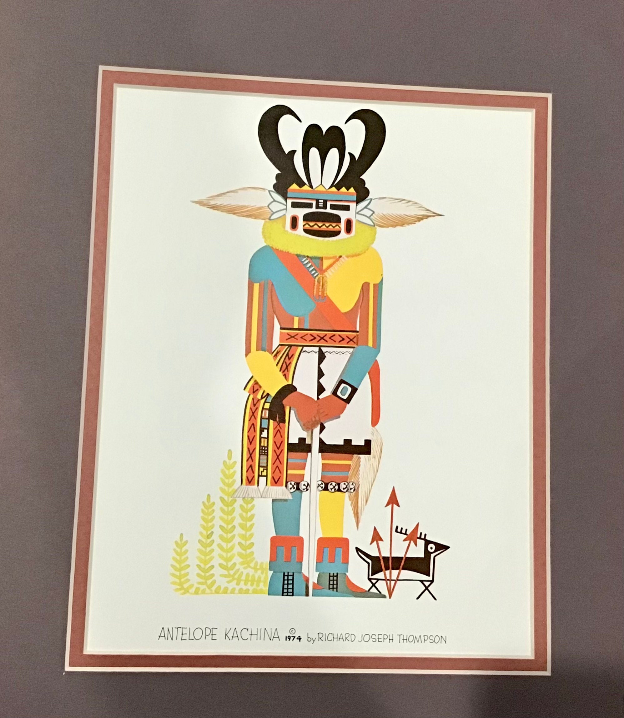 SIGNED Authentic Native American Indian Art Antelope Kachina by