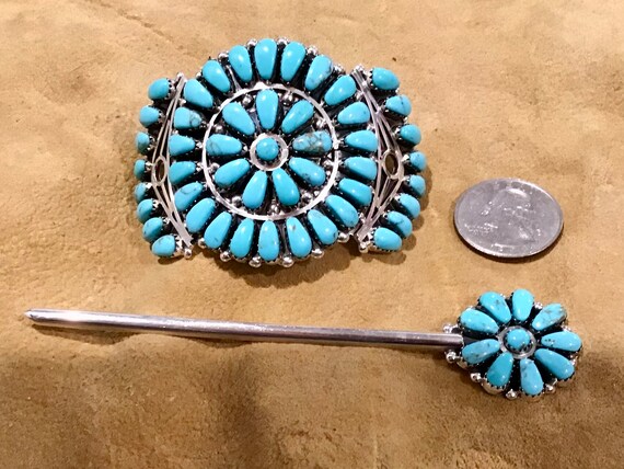 SIGNED Native America Indian Jewelry Southwestern… - image 3