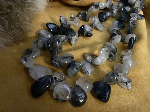 Vintage Native America Indian Jewelry Navajo Snowflake Obsidian