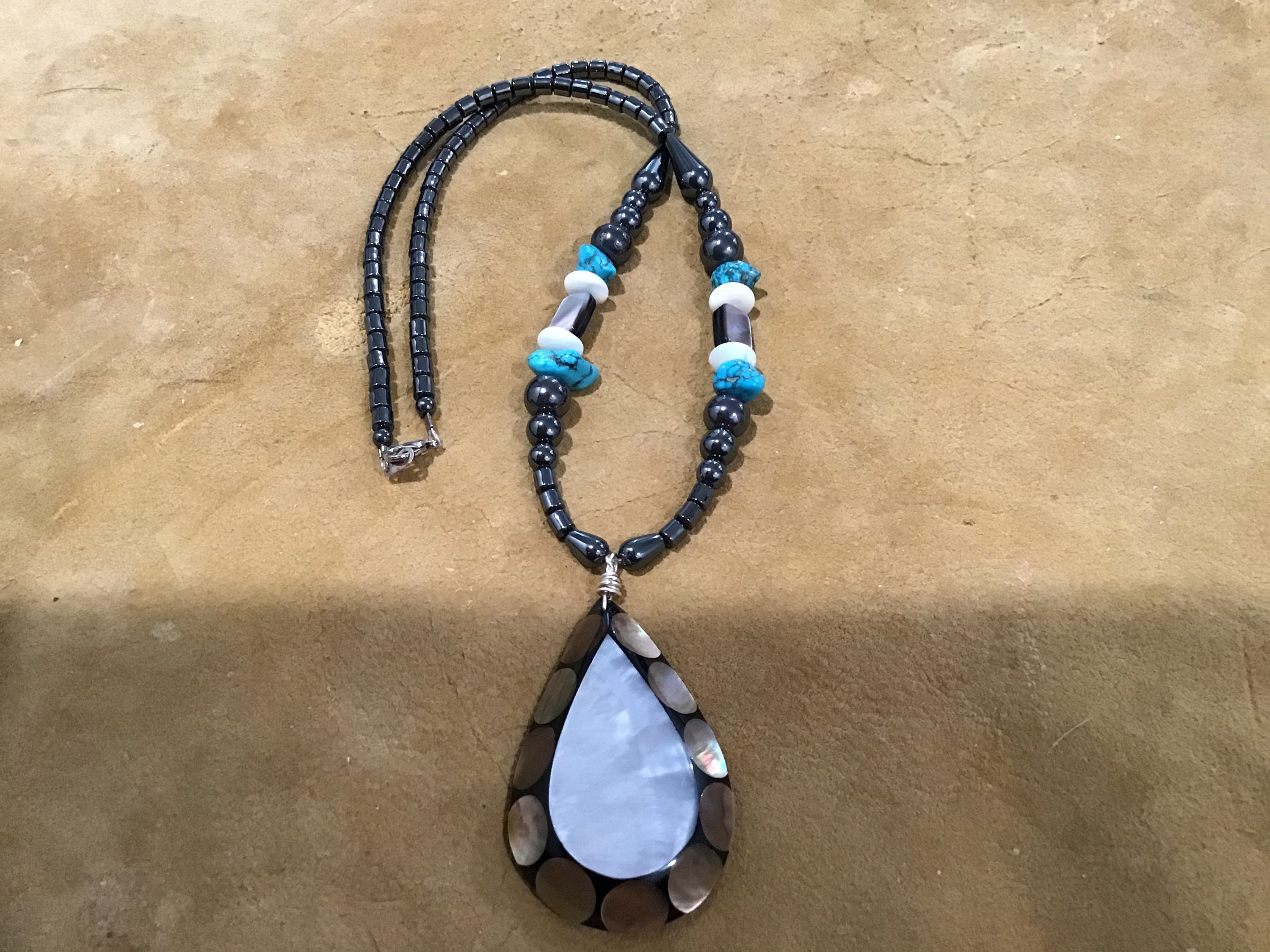Authentic Native American Indian Jewelry Sterling Silver Hematite