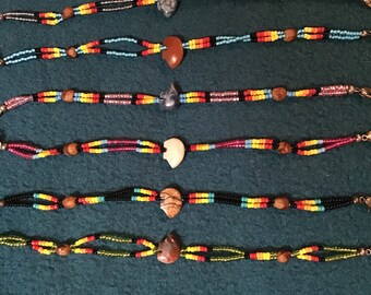 Kalinga Ashok Tiffany Smiley Face Necklace Dog Face On A Stick