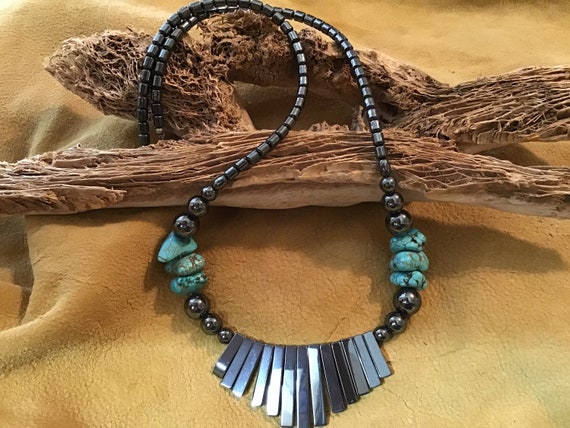 Native American Authentic Singer Chunky Coral Sterling Silver Turquoise Necklace Native American Authentic Singer Chunky Coral Sterling Silver Turquoise Necklace