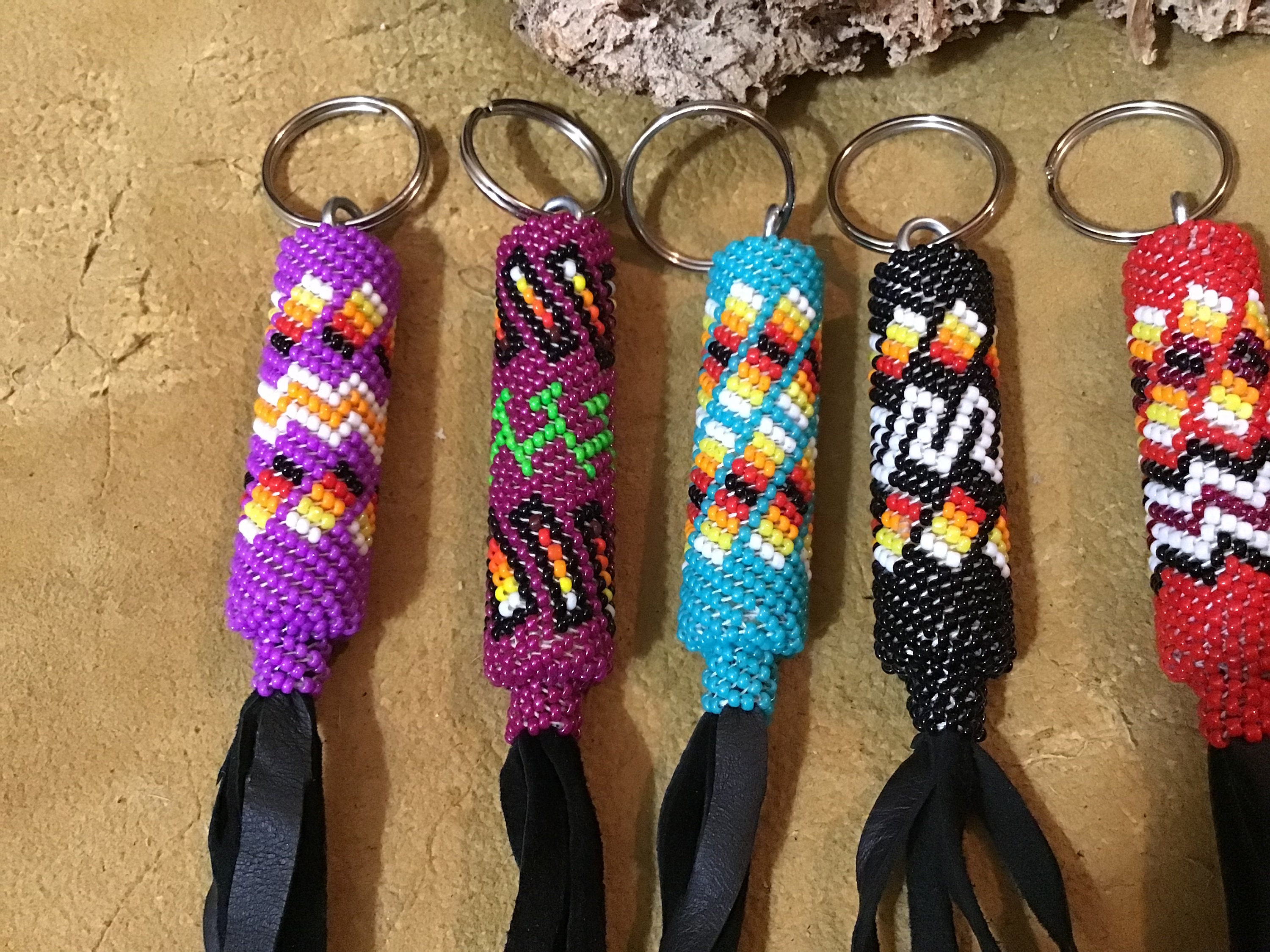 Native American Peyote Stitch Beaded Eyeglass Holders - Native Art