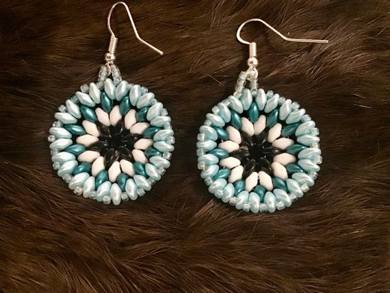 Indianerschmuck Kettenanhänger Und Brosche Aus Sterling Silber Premium Needlepoint Flower