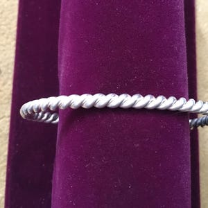 Vintage Authentic Native America Indian Jewelry Sterling Silver Braided Navajo Cuff Southwestern Handcrafted Handmade
