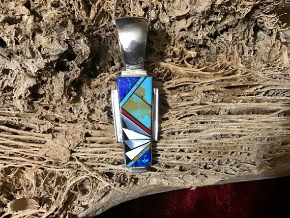 Ghost Inlay Extremely Rare Vintage Native American Navajo Turquoise Sterling Silver Bracelet Ghost Inlay Extremely Rare Vintage Native American Navajo Turquoise Sterling Silver Bracelet