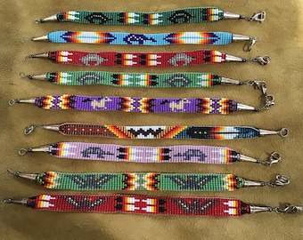 Native America Indian Sieraden Navajo Zuni Hopi Volwassen Armbanden Manchetten Hand Beaded Zuidwestelijke Sieraden Handgemaakt