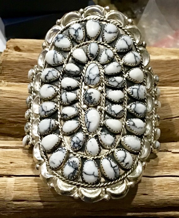 Native American Rare Pauite Tribe!! Vintage Gaspeite Sterling Silver Bracelet Native American Rare Pauite Tribe!! Vintage Gaspeite Sterling Silver Bracelet