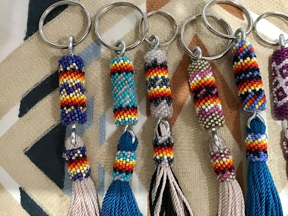 Peyote stitch keychain sale