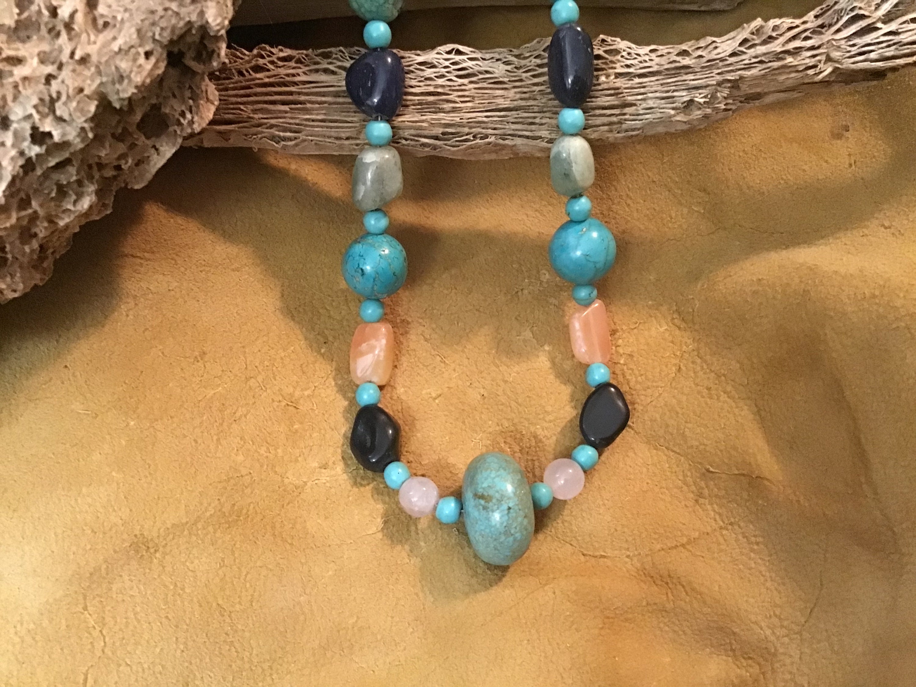 Vintage Native America Indian Jewelry Navajo Treasure Necklace