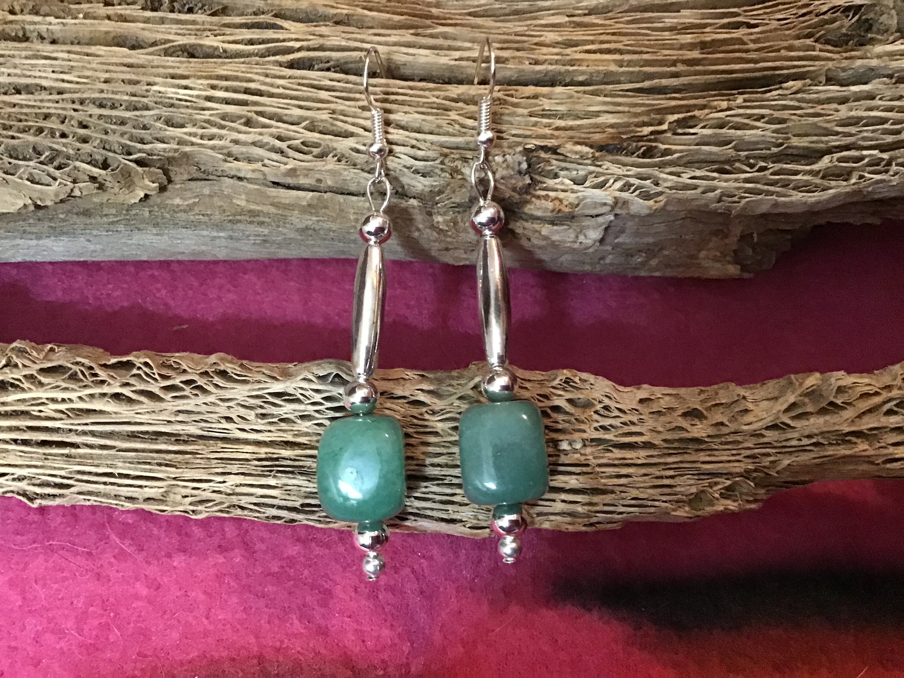 Vintage Native American Indian Jewelry Chunky Sterling Silver Jade 