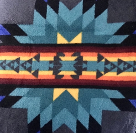 Beautiful Native America Indian Navajo Blanket Throw Southwestern Navajo Reservation Native American Indian