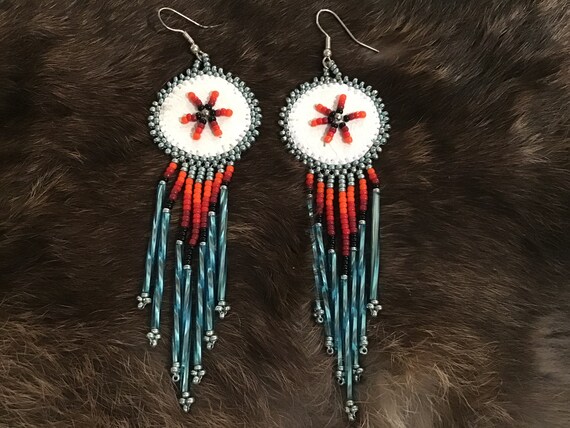Native American Indian Jewelry Earrings Zuni Tribe Silver Sun