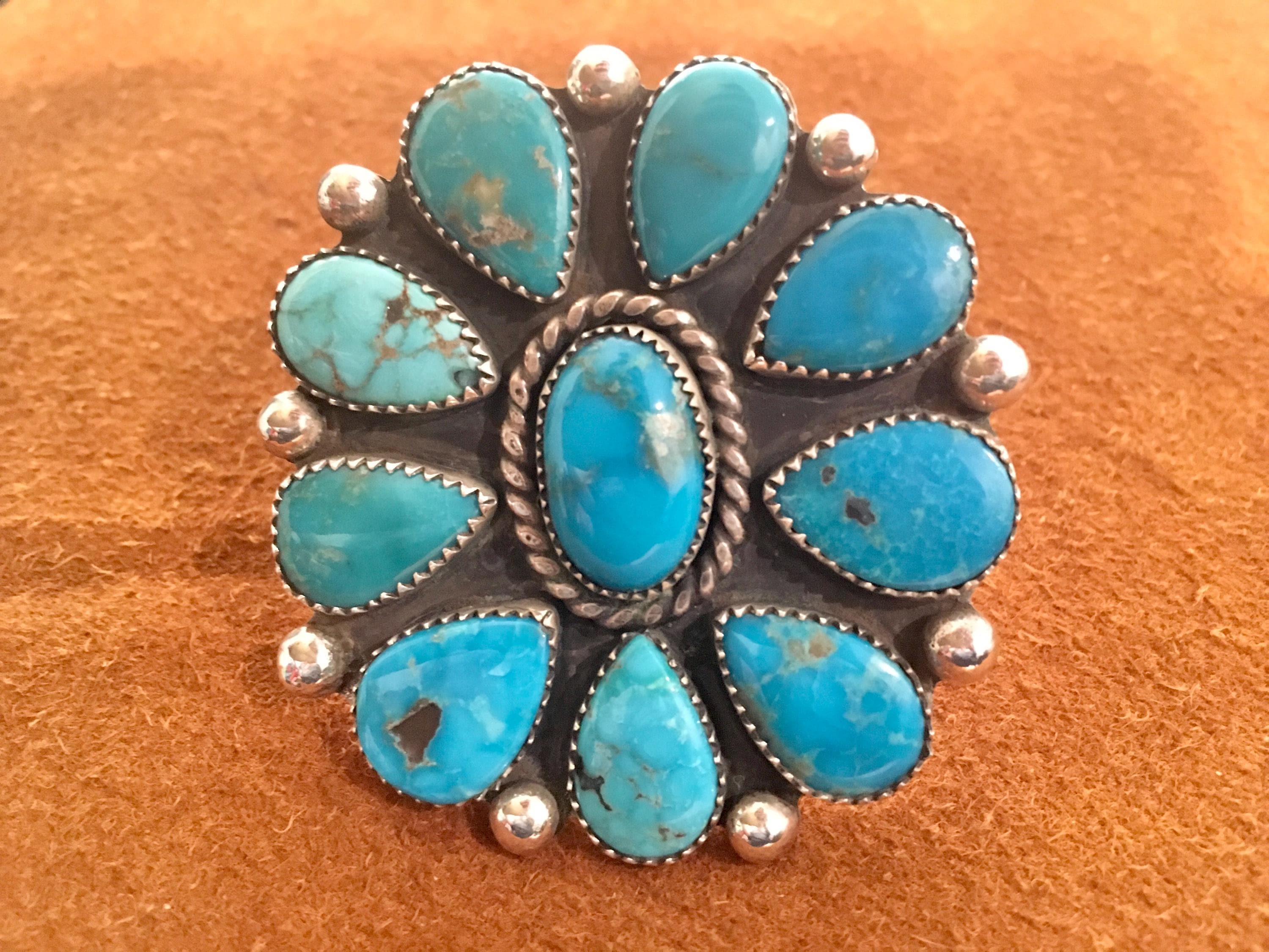【美品】American Indian Jewelry「 Ⅱ 」「 Ⅲ 」 SIGNED Vintage Native America Indian Jewelry Navajo Zuni Petit