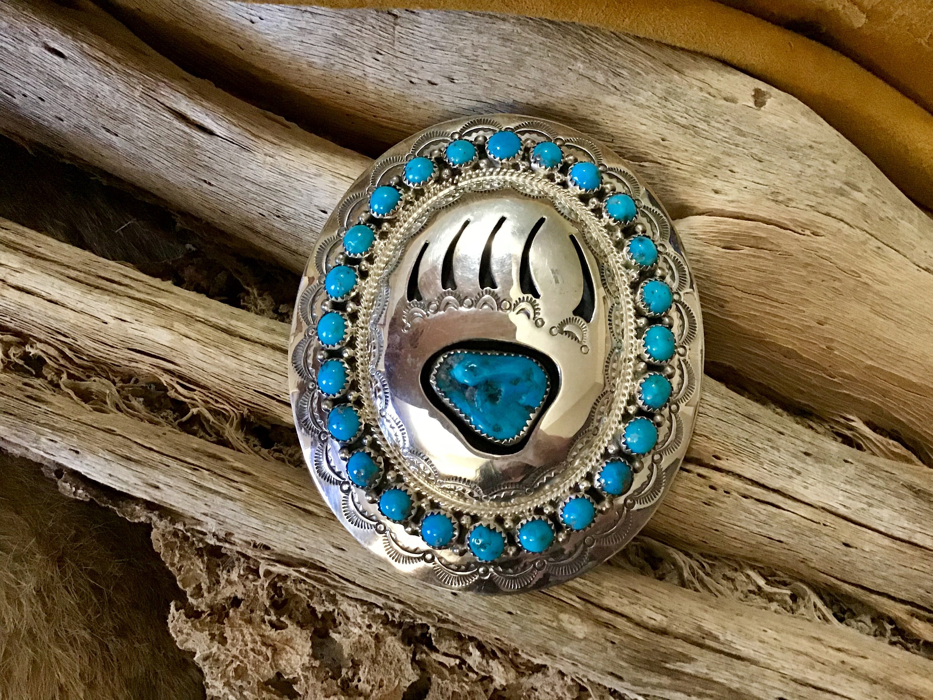 SIGNED Authentic Vintage Native America Indian Navajo Zuni  display picture 1