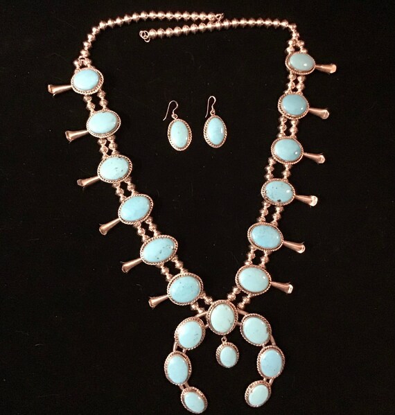 Vintage squash blossom earrings deals