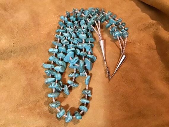 Vintage Authentic Native American Indian Jewelry Chunky RARE