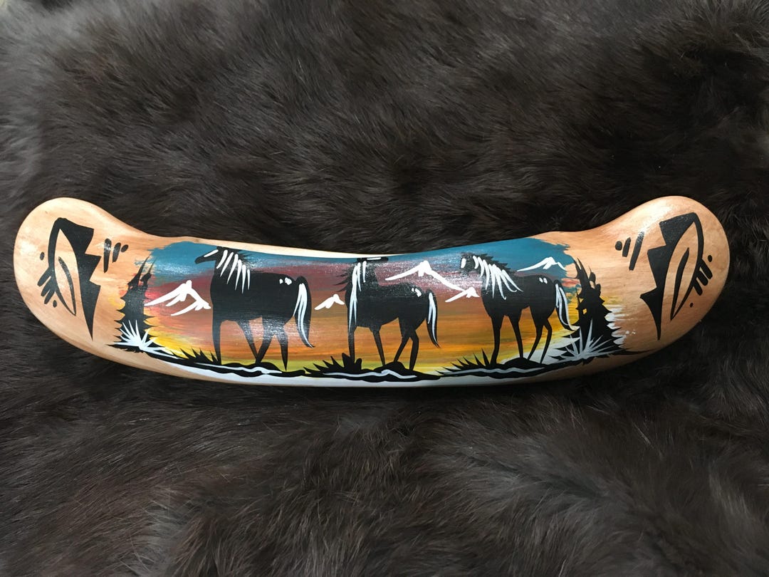 SIGNED Authentic Navajo Hand Painted Pottery Native American Indian ...
