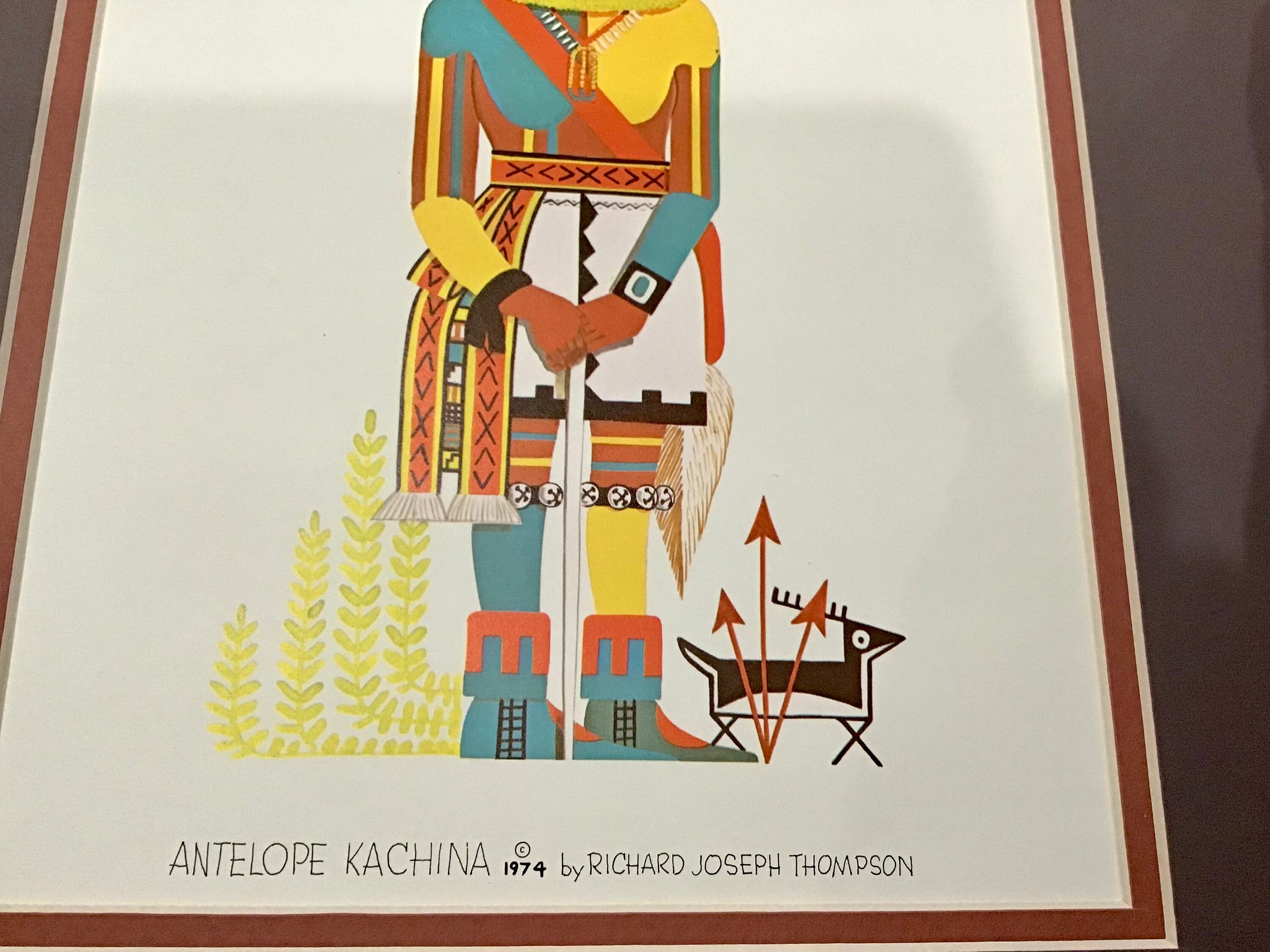 SIGNED Authentic Native American Indian Art Antelope Kachina by