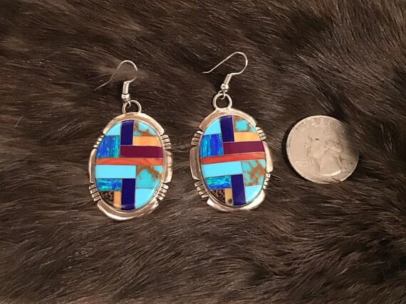 SIGNED Vintage Native America Indian Jewelry Nava… - image 2