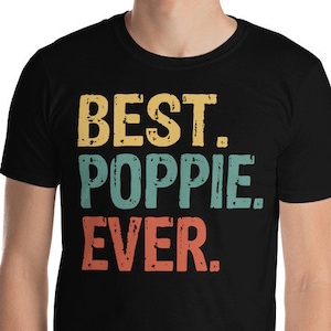 Best Poppie Ever Retro Vintage Poppie Gift T-Shirt