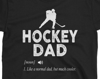 Hockey-Dad Shirt-Hockey-Dad Definition Gift Tee-Vatertag Hockey T-Shirt