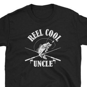 Reel Cool Uncle Shirt - Fishing Uncle Gift Tshirt - Reel Cool Uncle Short-Sleeve Unisex T-Shirt