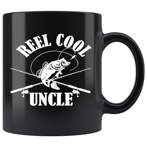 Uncle Gift   Reel Cool Unlce 11oz Black Mug