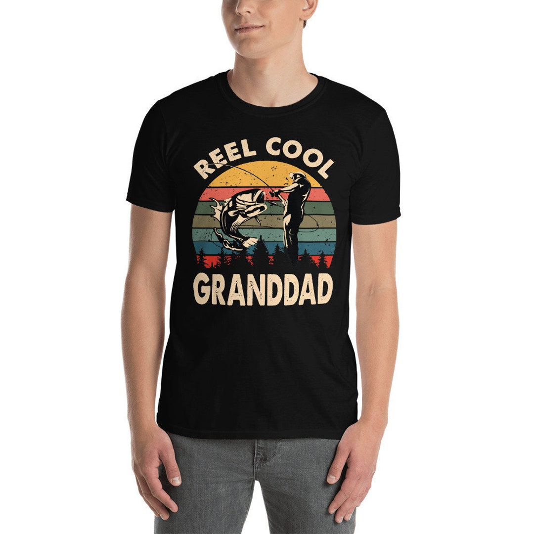 Granddad Gift Reel Cool Granddad Shirt Retro Fishing - Etsy UK
