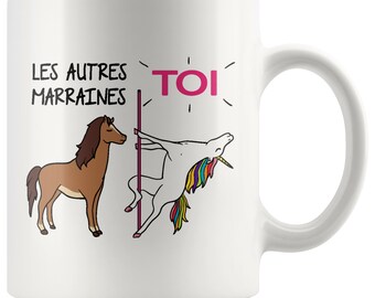 Marraine Coffee Mug   French Godmother Gift 11oz Coffee Mug