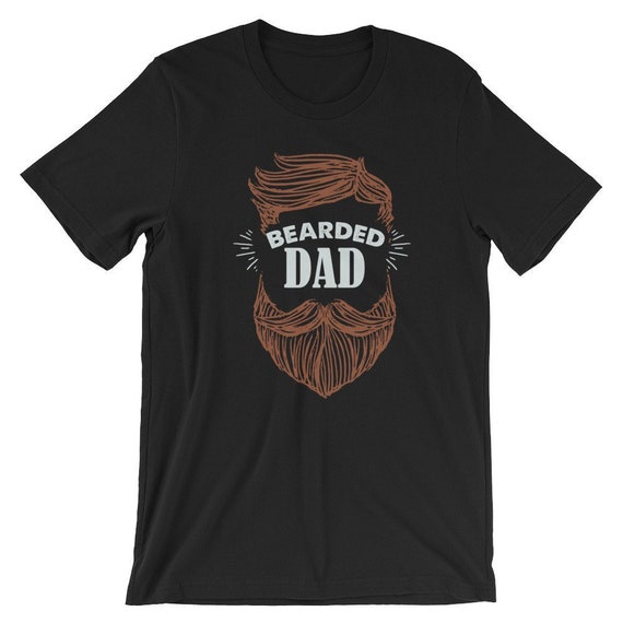 Bearded Dad - Father's Day Gift, Cool Dad Short-Sleeve Unisex T-Shirt