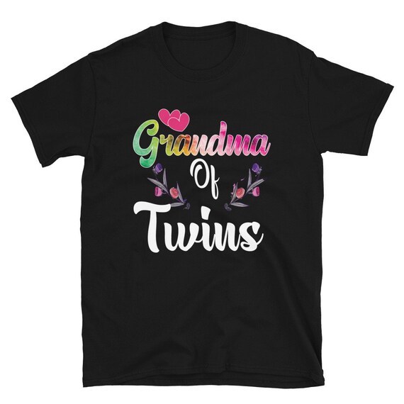 Grandma of Twins Shirt Cute Twin Girls T-Shirt