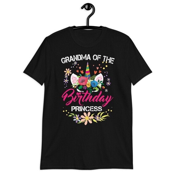 Floral Grandma Of The Birthday Girl Unicorn Shirt Floral Grandma Of The Birthday Girl Unicorn Shirt