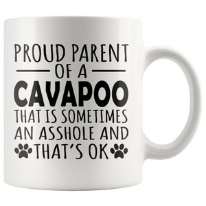 Cavapoo Gift   Cavapoo Mug   Cavapoo Mom Dad 11oz Coffee Mug