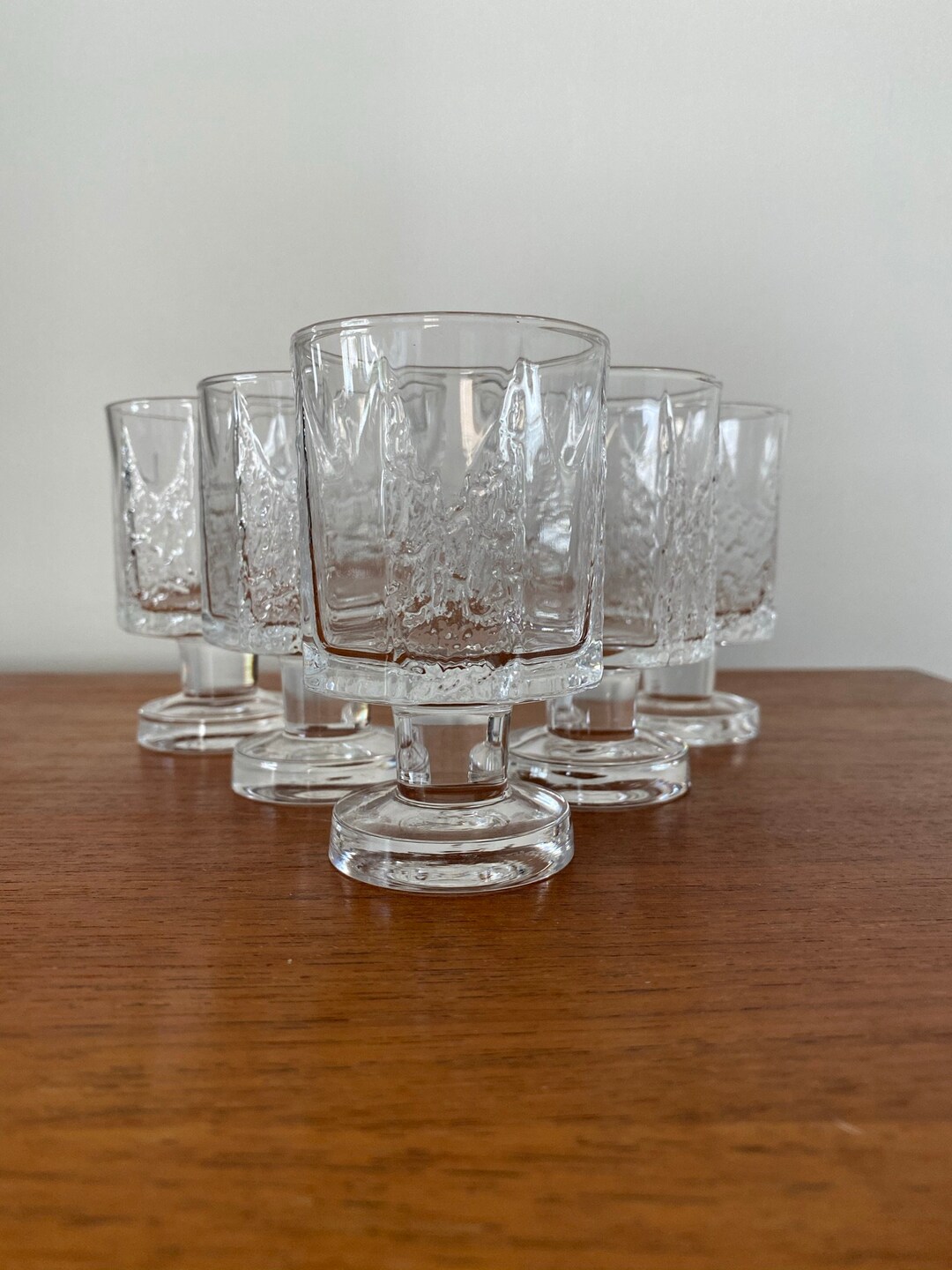 5 Iittala Kalinka Footed Cordial Glasses Timo Sarpaneva Etsy
