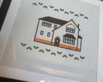 Custom House Cross Stitch Pattern