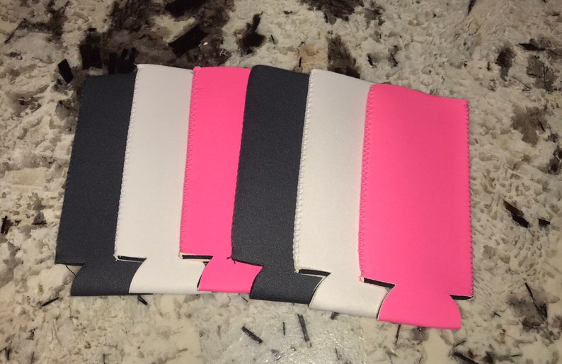 blank slim can koozies