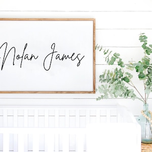 Nursery Name Decor Printable, Custom Name Sign Print, Child's Name Print, Baby Name Download, Kids Room Name Printable, Baby Name Printable