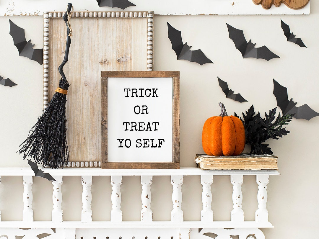October Fun Sign Set of 4 Fall Printable Sign, Fall Decor, Funny Fall Prints, Halloween ...