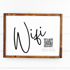 Wifi Password Sign, QR Code Wifi Sign, QR Wifi, Wifi Sign, Wifi Password Sign Printable, Wifi Qr Code, Wifi Qr, Wifi Qr Code Print
