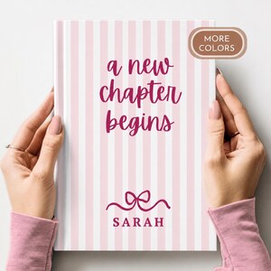 Personalized New Chapter Journal Gift, Graduation, High School, College, Student, University, Teenage, Women, For Her, Notebook, Birthday 9A