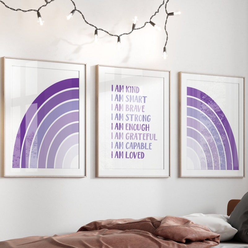 Purple Wall Decor - Etsy