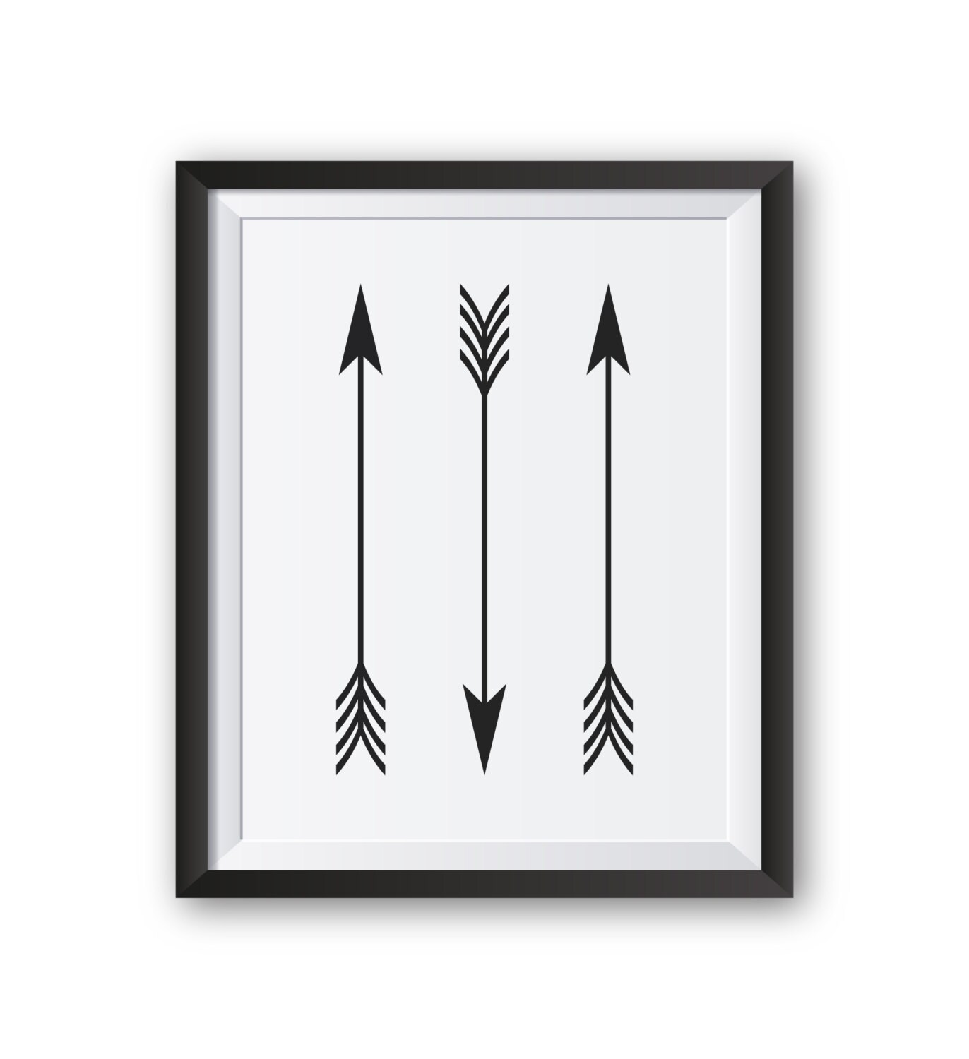 Arrow Print Black and White Prints Arrow Decor Printable | Etsy