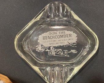 DON THE BEACHCOMBER host to diplomat and beachcomber prince and pirate tiki bar restaurant ashtray