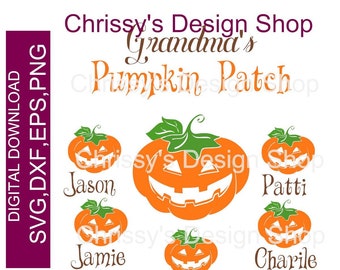 Download Grandmas Pumpkin Patch Svg Etsy