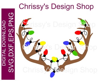 Download Antler Lights Svg Etsy PSD Mockup Templates