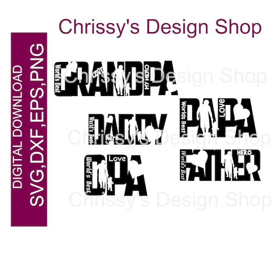 Download Father S Day Grandpa Opa Papa Svg Dad Design Cutout Dxf Etsy