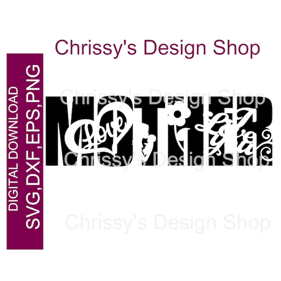 Mother Knockout Design Svg Download For Silhouette In Studio3 Etsy
