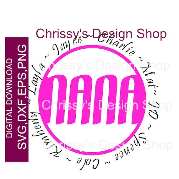 Download Nana Svg File For Silhouette Esp File Format Studio Nana Etsy